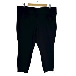 TORRID Studio Pixie Smooth Front Skinny Waistband Stretchy Black Pants 2X Short